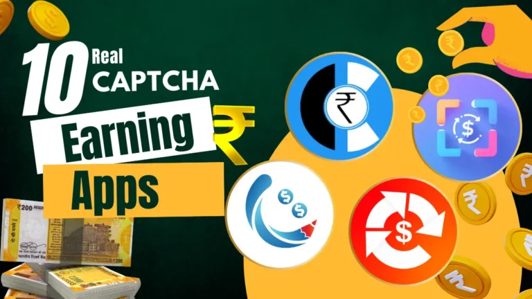 Top 10 Real Captcha Earning Apps in 2025 Without Investment – Earn Money Online by Typing
